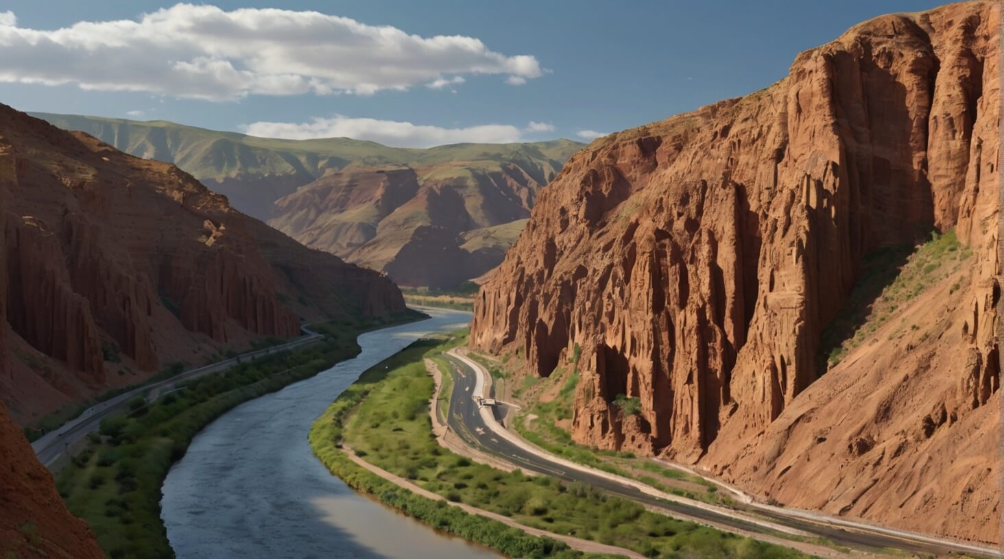 A stunning image showcasing geological transformation over time, depicting the intricate layers of Earth's history and natural processes.
