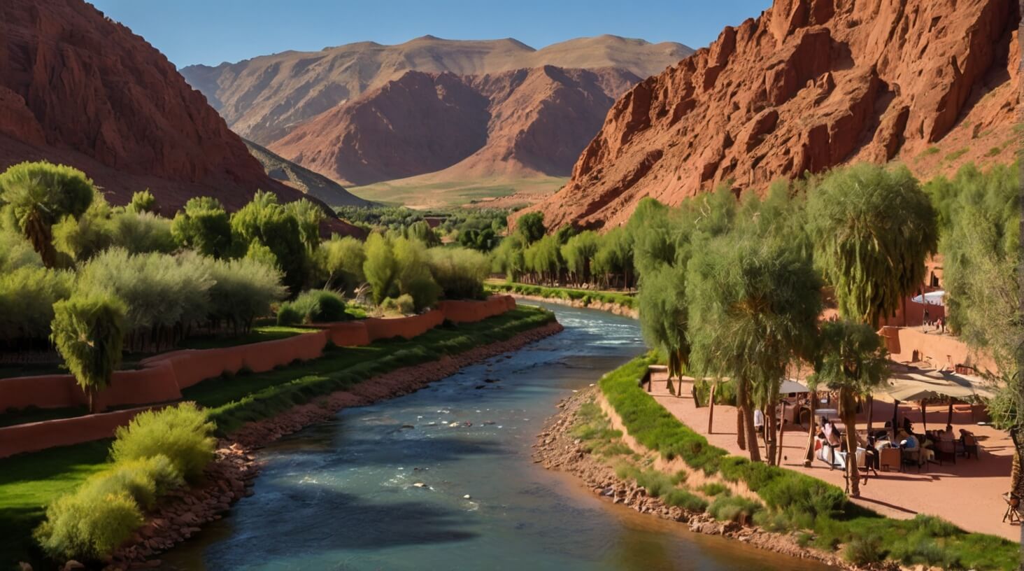 Scenic view of Dades Gorges, showcasing its rich historical significance and natural beauty.