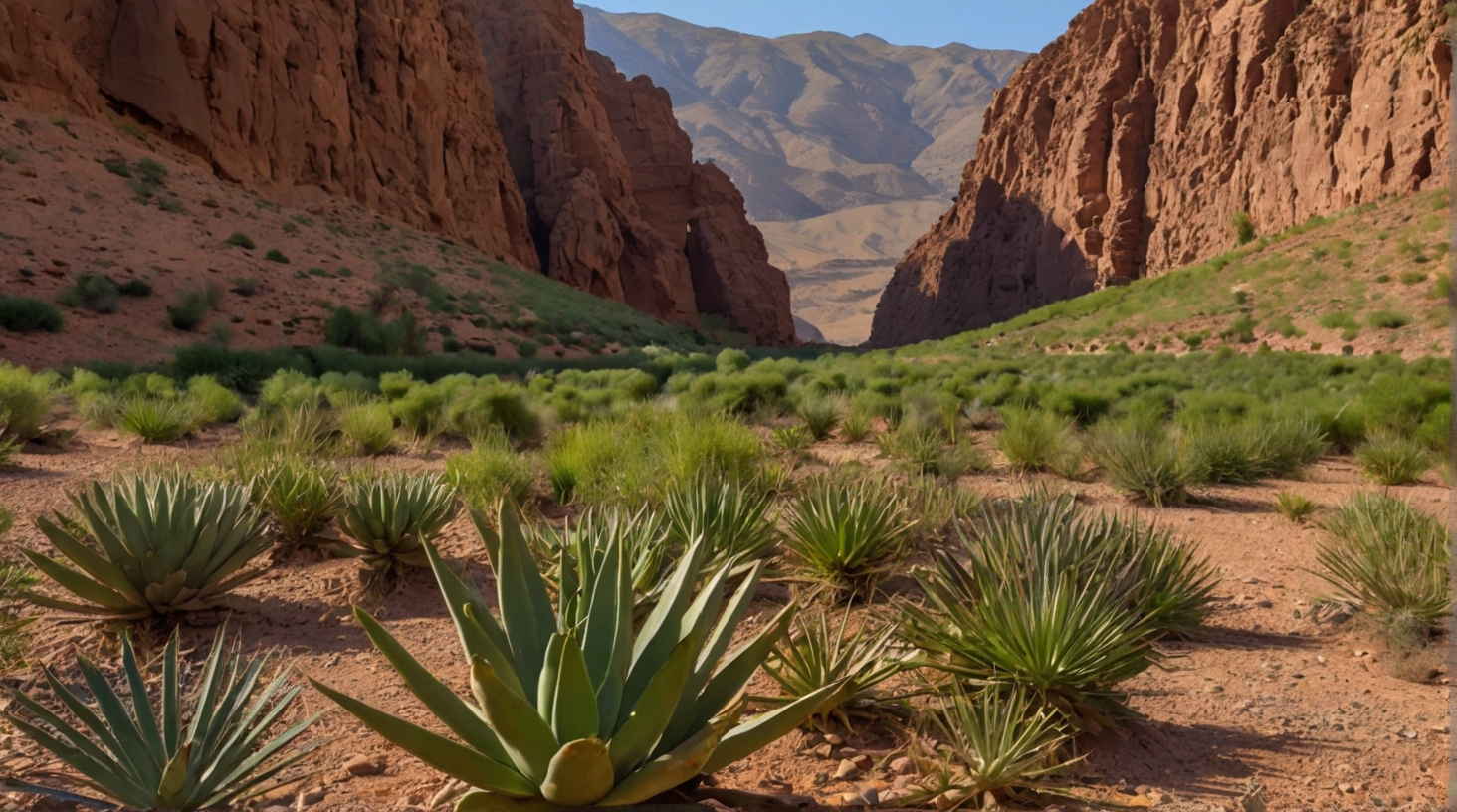  A geological chart depicting various rock types with accompanying plant distributions.