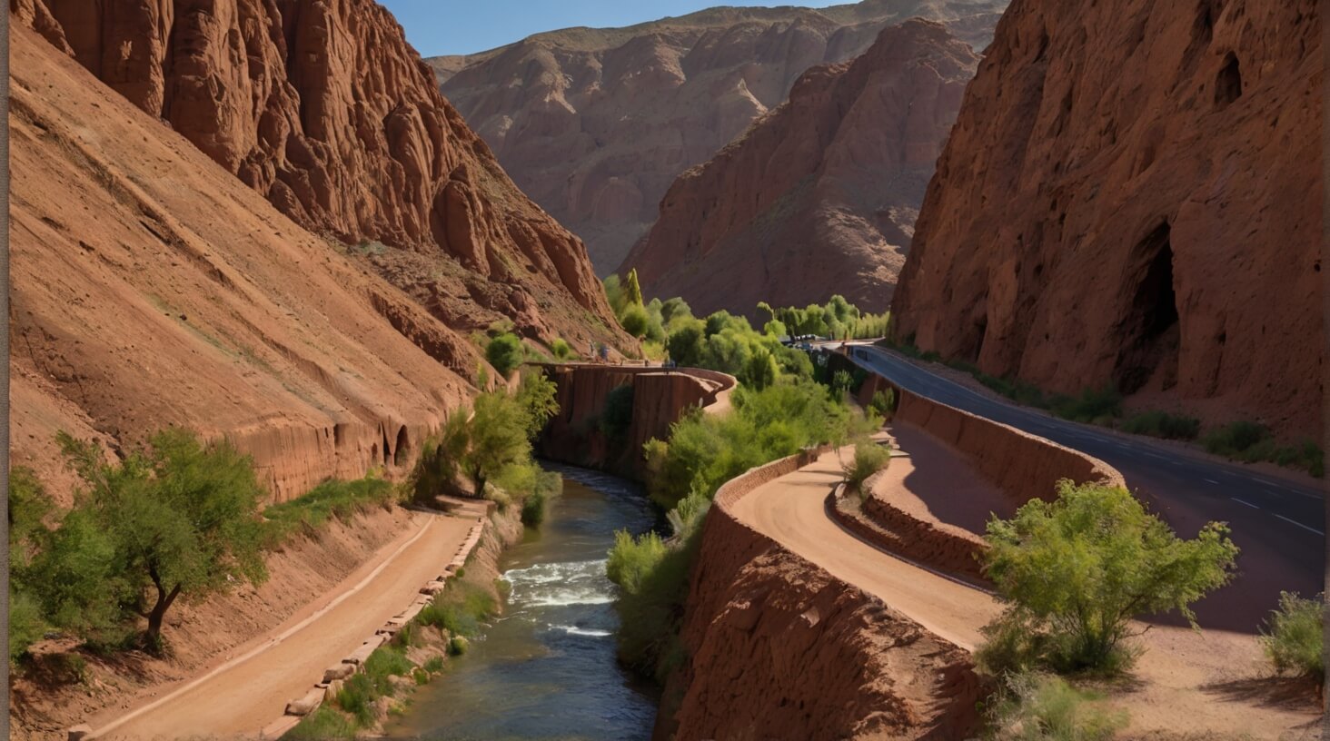 The force of water shaping natural landscapes, showcasing its sculpting power.